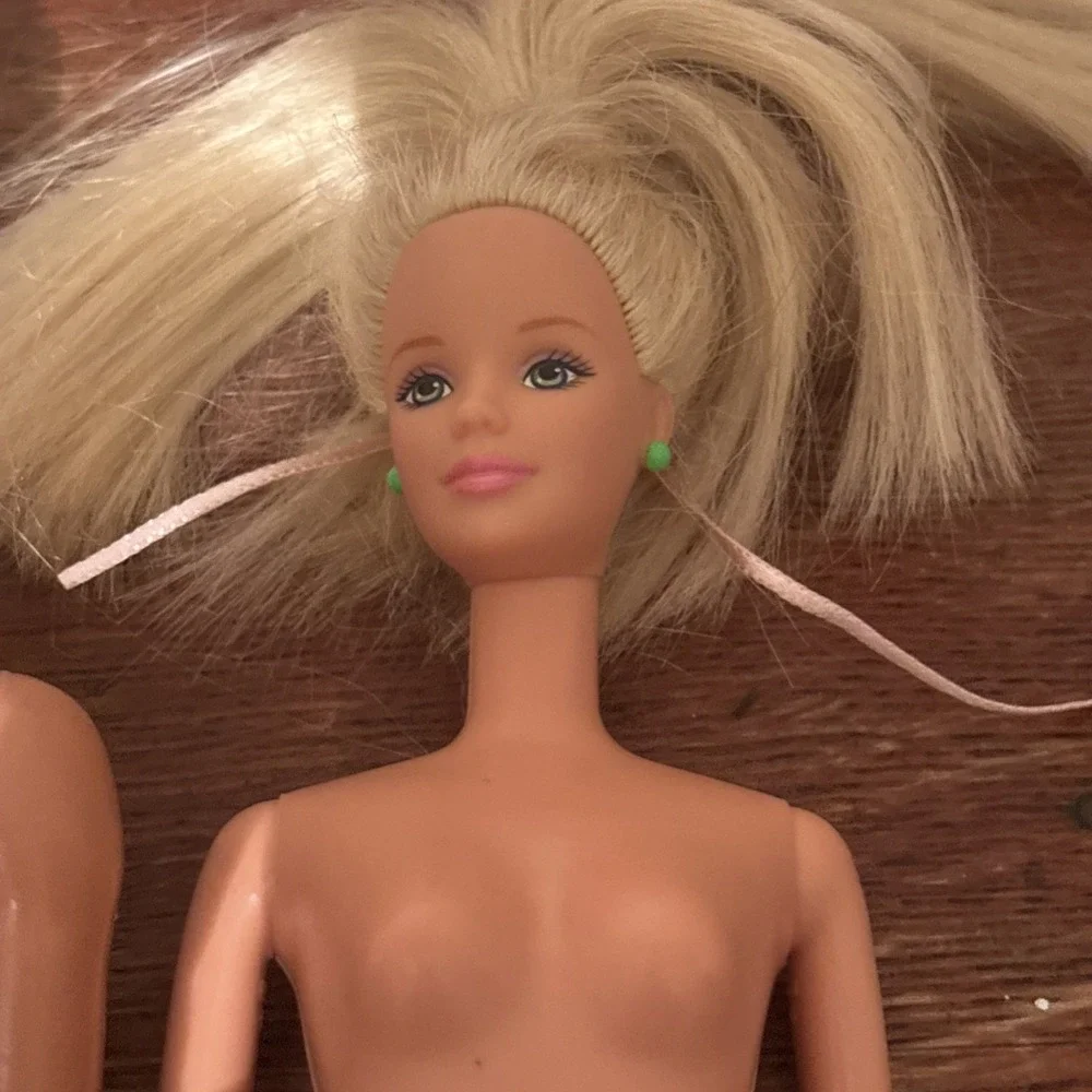 Vintage Barbie Doll Mattel Lot 3 Dolls 90s Heads 60s Bodies. 2 Girls 1 Boy